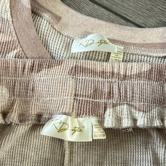 RD Style Womens Sweatpants & Sweatshirt 2pc Set sz XS - Picture 3 of 4